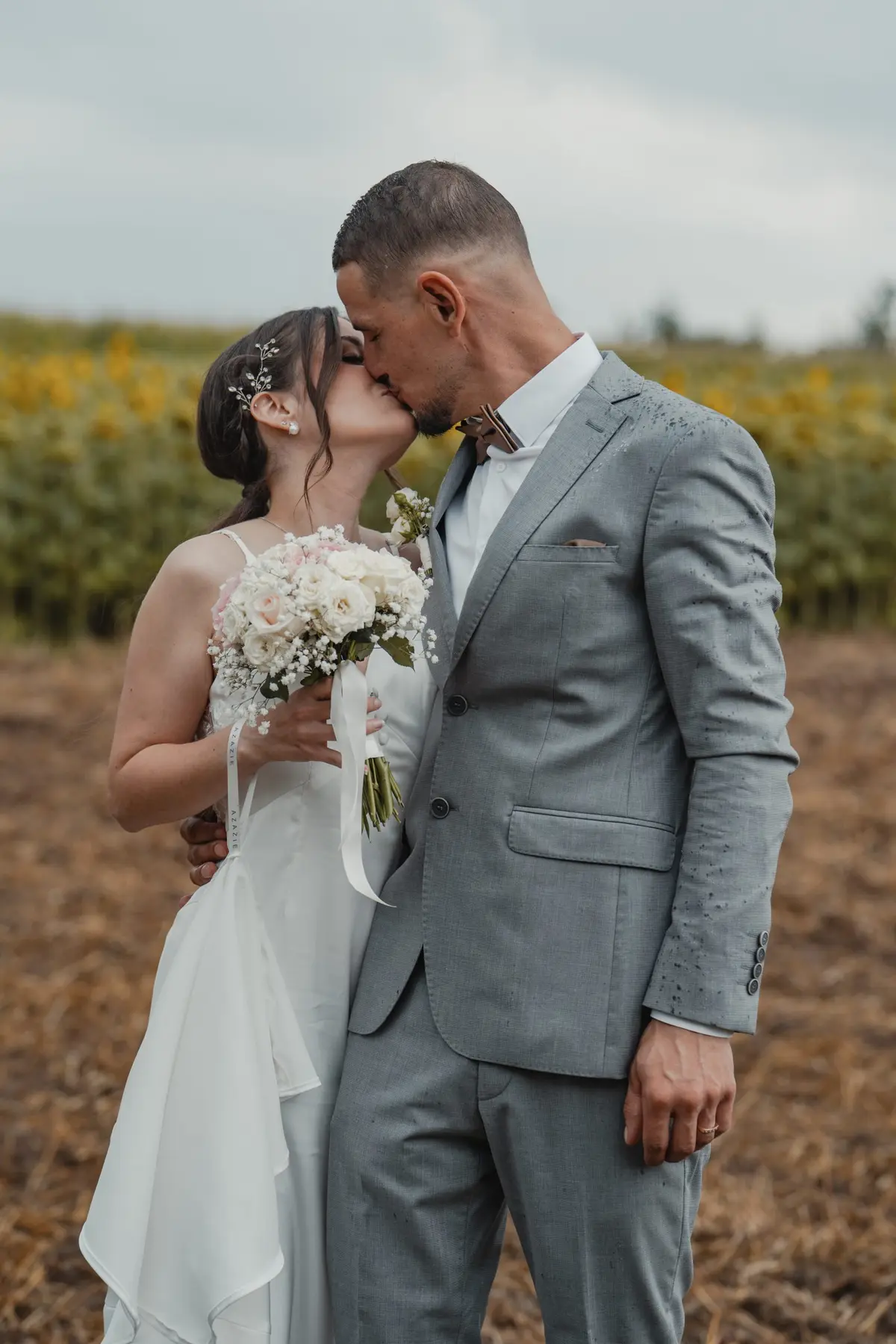 Pauline et Kamil lors de leur reportage de mariage en Alsace